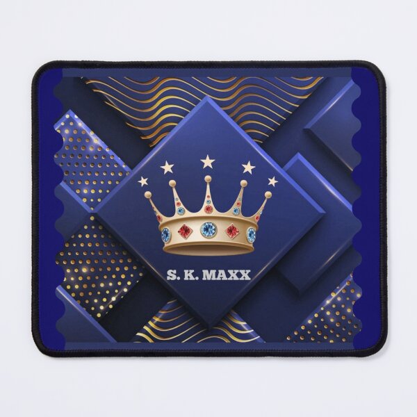 Item preview, Gold crown brand logo in golden pattern designed and sold by SKMAXX.
