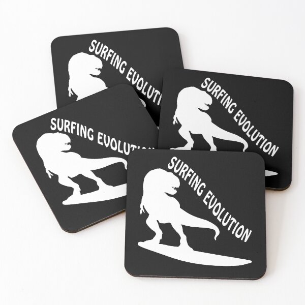 Item preview, Surfing Evolution - Dinosaurs Born To Surf designed and sold by Funkykex.