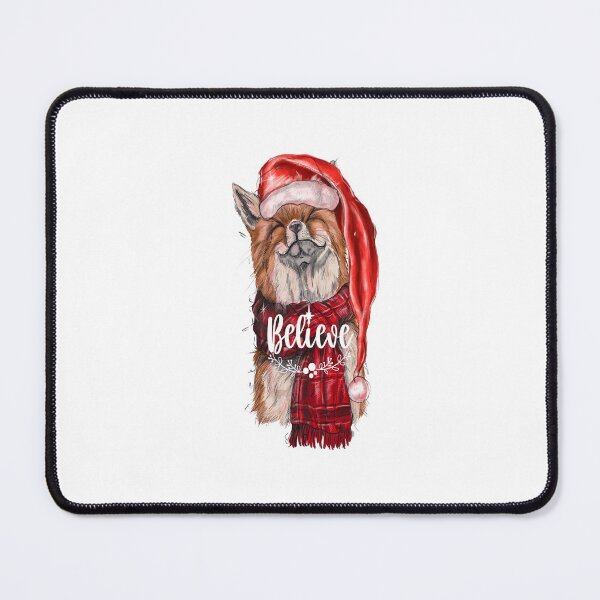 Item preview, Believe-Christmas fox, artistic gift for wildlife lovers designed and sold by BRtisticDesigns.