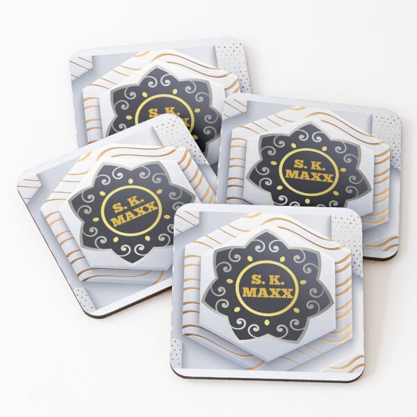 Item preview, Gold flower brand logo in golden pattern designed and sold by SKMAXX.
