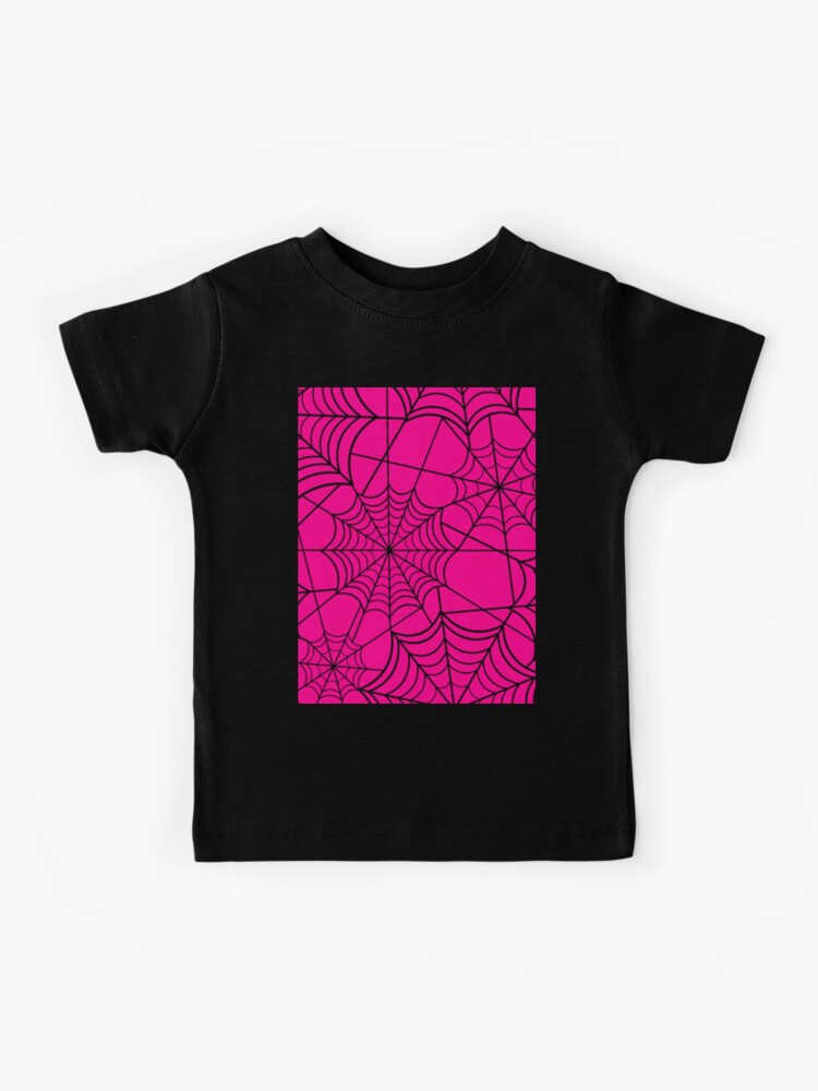 Free Roblox T-shirt hot pink and black spiderweb dress