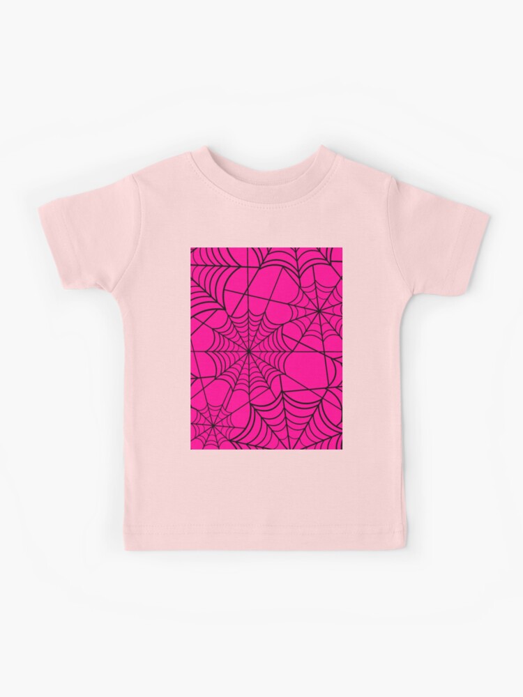 Free Roblox T-shirt hot pink and black spiderweb dress