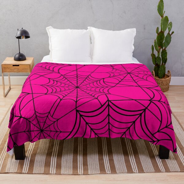 Item preview, halloween hot pink spider web designed and sold by Gossip Rag.