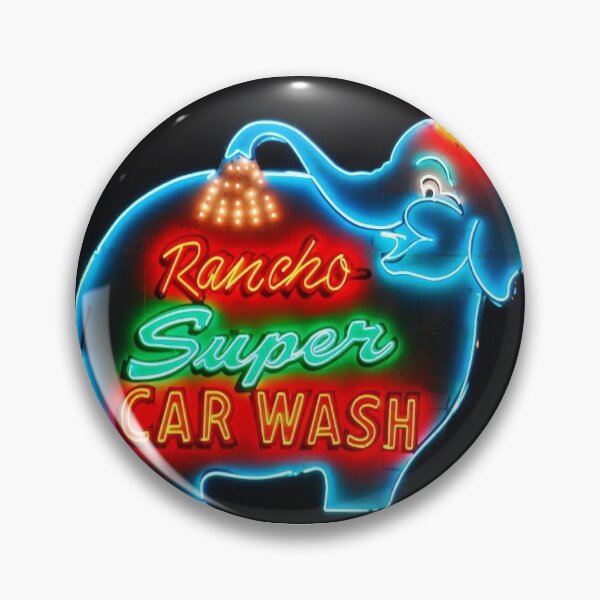 Item preview, Rancho Super Car Wash Neon Sign designed and sold by jenniferloring.