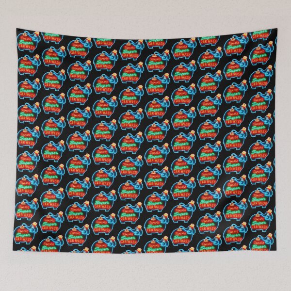 Item preview, Rancho Super Car Wash Neon Sign designed and sold by jenniferloring.