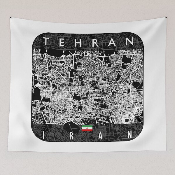 Item preview, TEHRAN MAP IRAN designed and sold by hatimelhag.