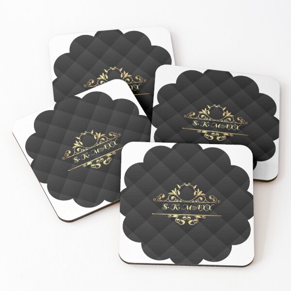 Item preview, Gold flower brand logo in golden pattern designed and sold by SKMAXX.