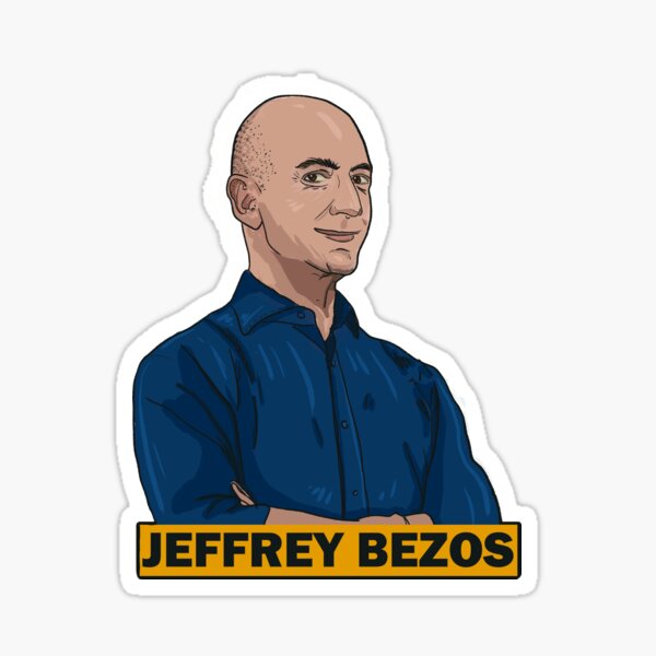 Item preview, Jeffrey Bezos, Jeff Bezos Unternehmer designed and sold by LuminousRabbits.