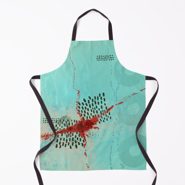 Item preview, Aqua Abstract Modern Art Painting designed and sold by NancyMerkle.