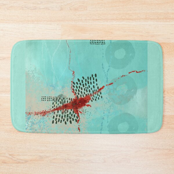 Item preview, Aqua Abstract Modern Art Painting designed and sold by NancyMerkle.