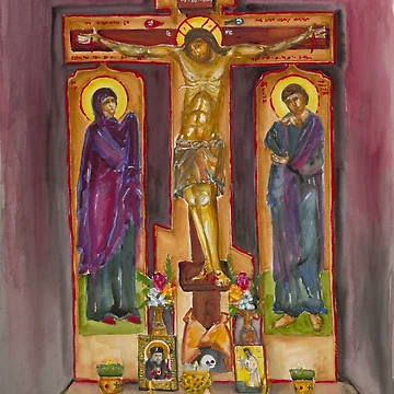Artwork thumbnail, Golgotha Icon by Tracey  Rolandelli
