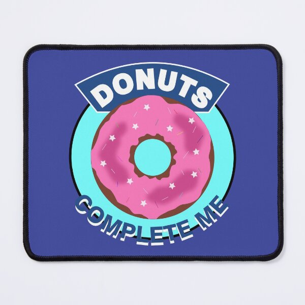 Item preview, Donuts Complete Me Design - Large Donut on a Light Blue BG designed and sold by ThisNThatImages.