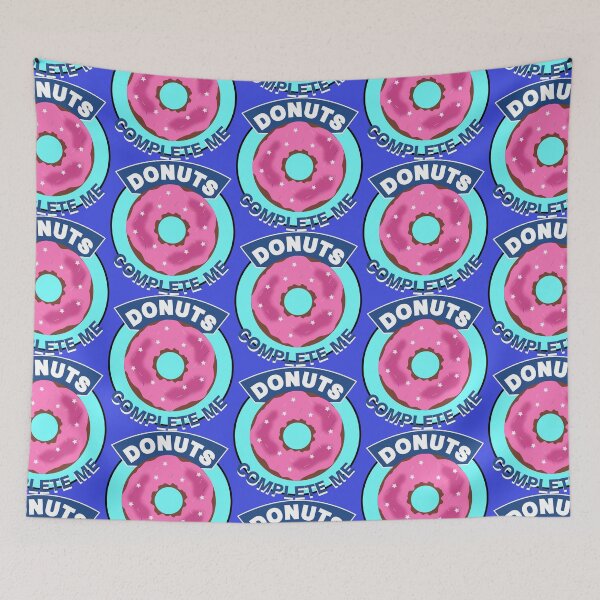Item preview, Donuts Complete Me Design - Large Donut on a Light Blue BG designed and sold by ThisNThatImages.