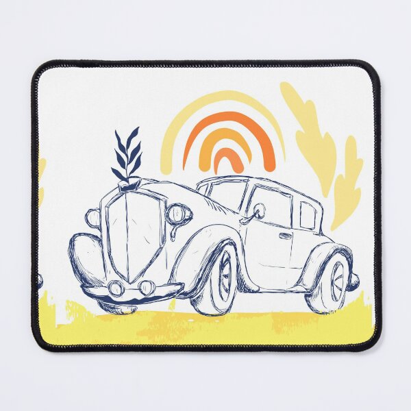 Item preview, old car poster - vintage & abstract - Design Suatible for kids giftcard, duvet, covers, comforters, prints canvas and blankets duvet designed and sold by SpiralStairShop.