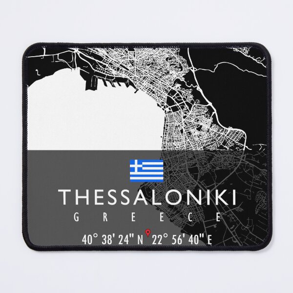 Item preview, THESSALONIKI MAP GREECE designed and sold by hatimelhag.