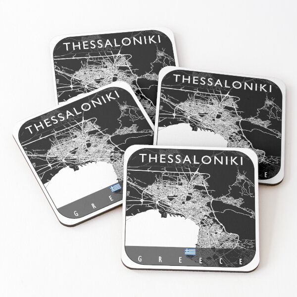 Item preview, THESSALONIKI MAP GREECE designed and sold by hatimelhag.