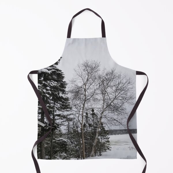 Item preview, Trees by the pond in winter designed and sold by Dreamingnewfie.