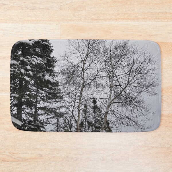 Item preview, Trees by the pond in winter designed and sold by Dreamingnewfie.