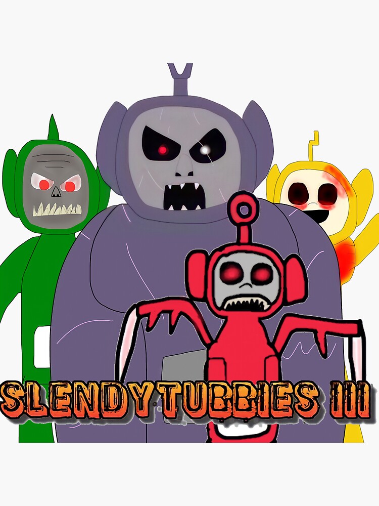 Slendytubbies 3 The Gang Sticker for Sale by Nicogamer1