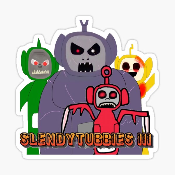 Slendytubbies - Po Goes Nom Sticker for Sale by artii-oop