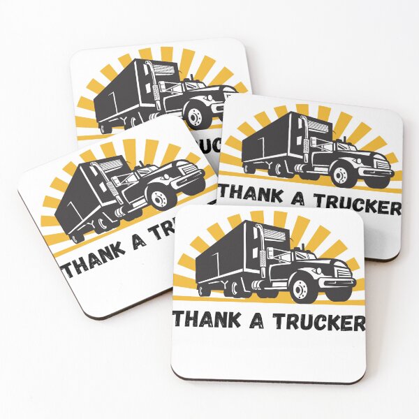 Item preview, Thank A TRUCKer Cute retro design  designed and sold by Hohohaxi.