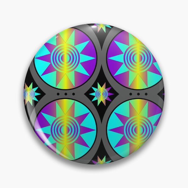 Artikelvorschau, Sun Flower Coin Pattern Teal Yellow Purple Gradient entworfen und verkauft von SaraMargolis.
