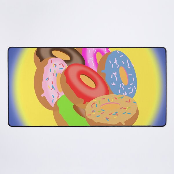 Item preview, Donuts Complete Me Design - Assortment of Donuts on a Yellow BG designed and sold by ThisNThatImages.