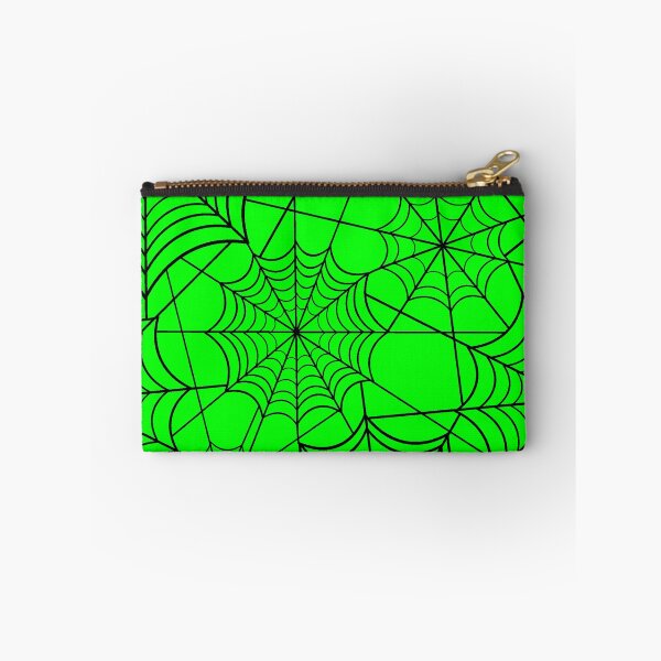 Item preview, halloween acid green spider web  designed and sold by Gossip Rag.