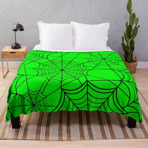 Item preview, halloween acid green spider web designed and sold by Gossip Rag.