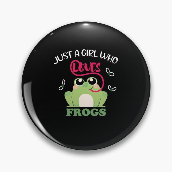 Item preview, Just A Girl Who Loves Frogs cute for girls designed and sold by FreeMood.