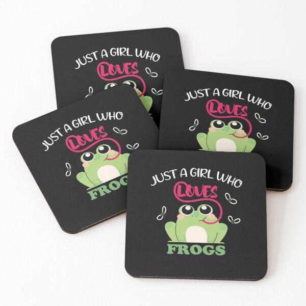 Item preview, Just A Girl Who Loves Frogs cute for girls designed and sold by FreeMood.