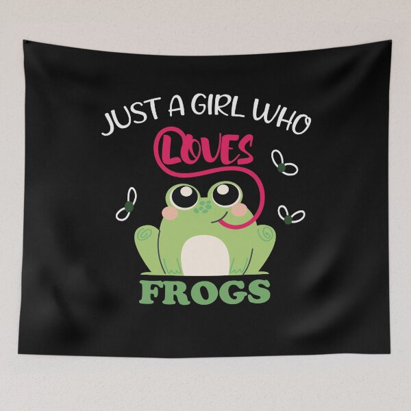 Item preview, Just A Girl Who Loves Frogs cute for girls designed and sold by FreeMood.
