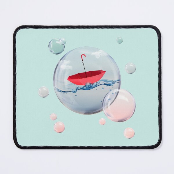 Item preview, Red Umbrella Drifting in a Bubble designed and sold by Vin Zzep.