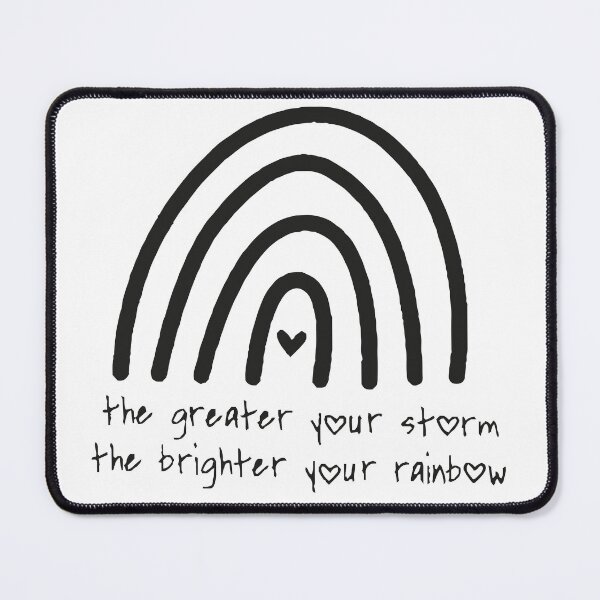 Item preview, The greater your storm the brighter your rainbow Ivf IUI Infertile Transfer Day Gift designed and sold by Wzoune.