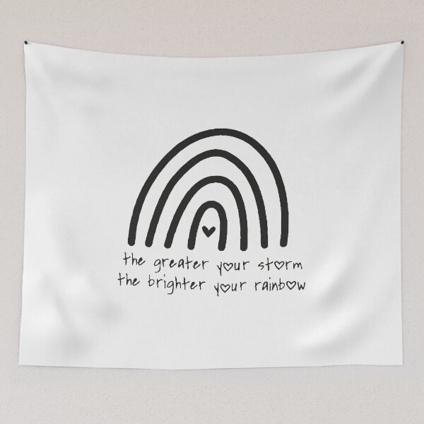 Item preview, The greater your storm the brighter your rainbow Ivf IUI Infertile Transfer Day Gift designed and sold by Wzoune.