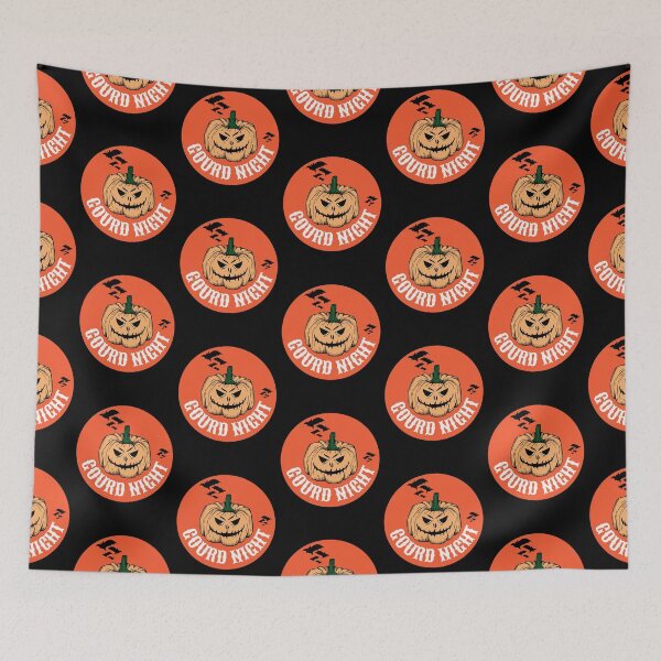 Item preview, Scary Pumpkin wishing you Gourd Night - Happy Halloween designed and sold by IrinchiDE.