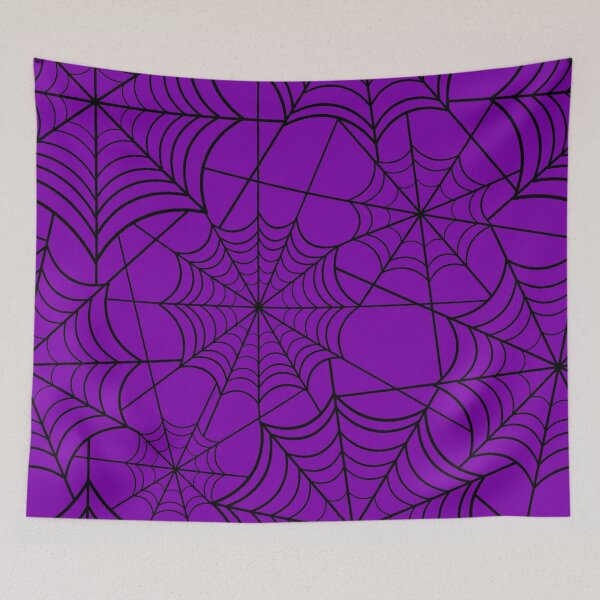 Item preview, halloween purple spider web  designed and sold by Gossip Rag.