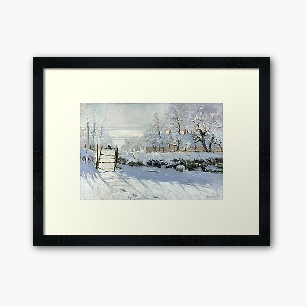 The Magpie by Monet Framed Art Print
