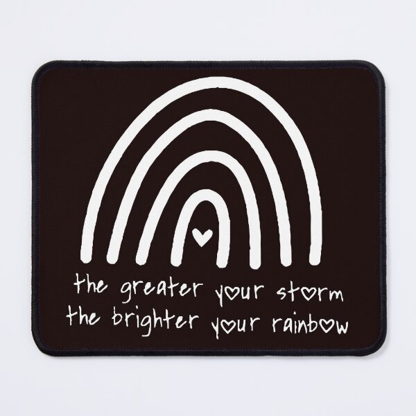 Item preview, The greater your storm the brighter your rainbow Ivf IUI Infertile Transfer Day Gift designed and sold by Wzoune.