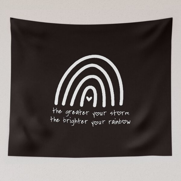 Item preview, The greater your storm the brighter your rainbow Ivf IUI Infertile Transfer Day Gift designed and sold by Wzoune.