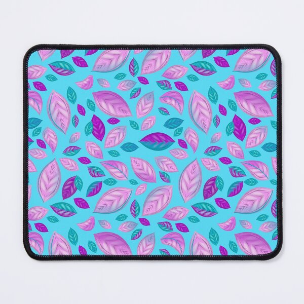 Item preview, Leaves pattern blue pink purple vivid designed and sold by Alyona Judina.