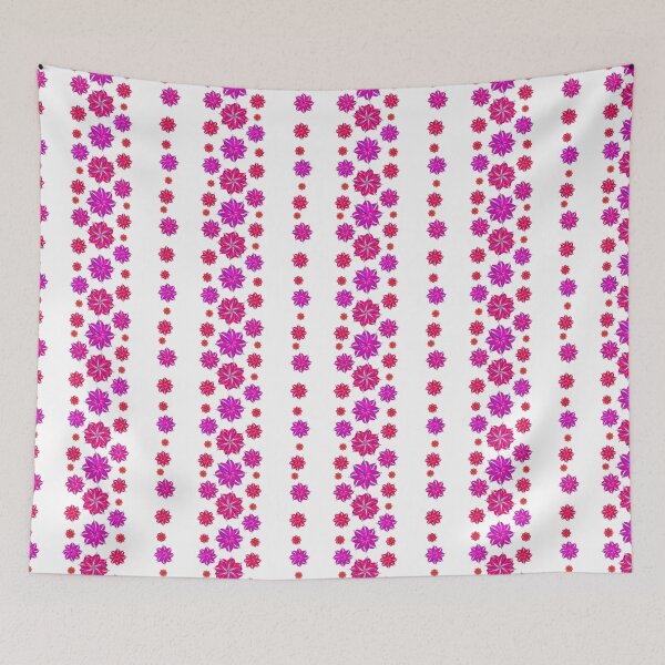 Item preview, Vertical Stripes Floral Pattern Collage designed and sold by DFLC Prints.