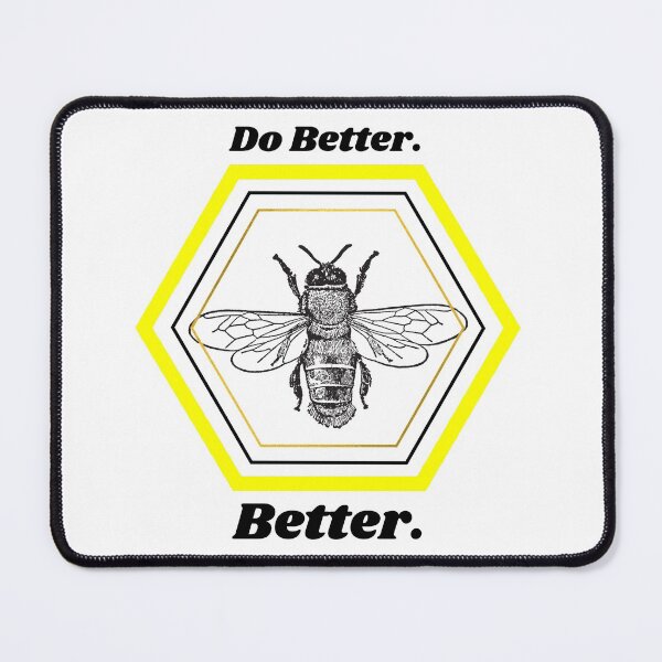 Item preview, Do Better, Be Better Gold and Black Bumble Bee designed and sold by evolushen.
