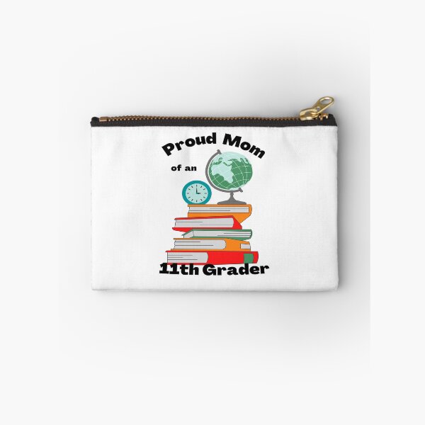 Item preview, proud mom of an 11th grader, books and globe graphic designed and sold by Jessi-Sketches.