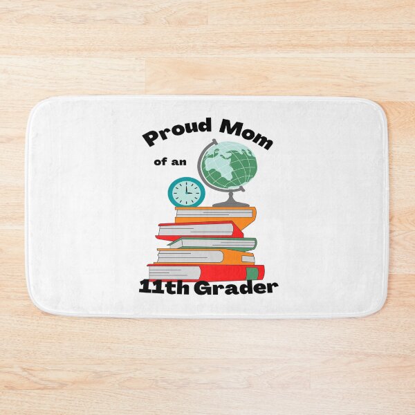 Item preview, proud mom of an 11th grader, books and globe graphic designed and sold by Jessi-Sketches.
