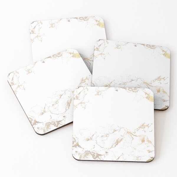 Item preview, Gold White Marble Abstract designed and sold by Sheila Wenzel Ganny.