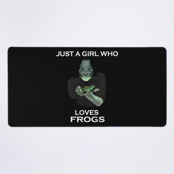 Item preview, Just A Girl Who Loves Frogs designed and sold by FreeMood.