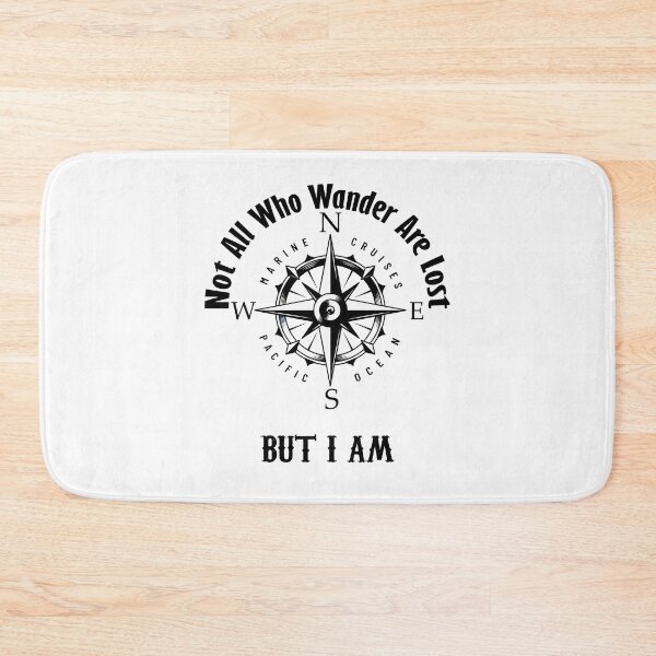 Item preview, Not All Who Wander Are Lost, But I Am. Compass, Funny Hiking designed and sold by Mehdiibnezzyn.