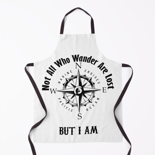 Item preview, Not All Who Wander Are Lost, But I Am. Compass, Funny Hiking designed and sold by Mehdiibnezzyn.