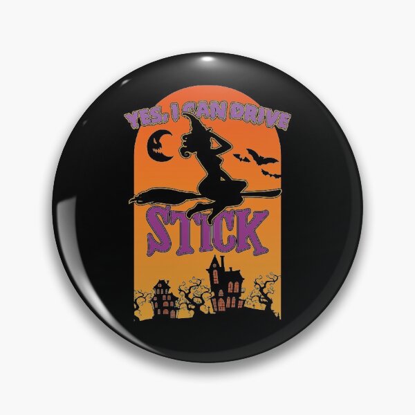 Artikelvorschau, "Ja, ich kann einen Stick fahren" - Lustiger Text und Grafik Halloween entworfen und verkauft von Unohana.